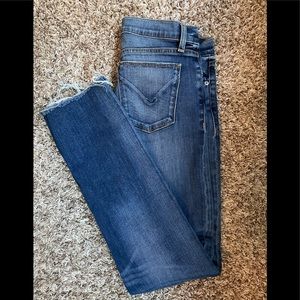 Hudson Tally Deep Cuff Crop Skinny Jeans